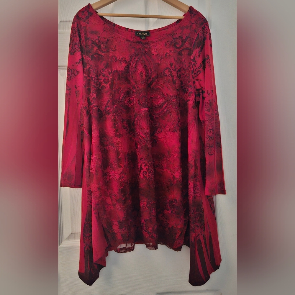 Cal Style Asymmetrical Blouse